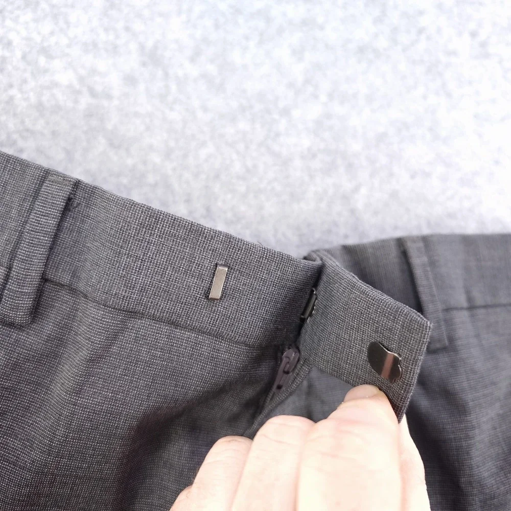 Banana Republic Dress Pants Mens 35x34 Athletic Tapered Fit Marzotto‎ Wool